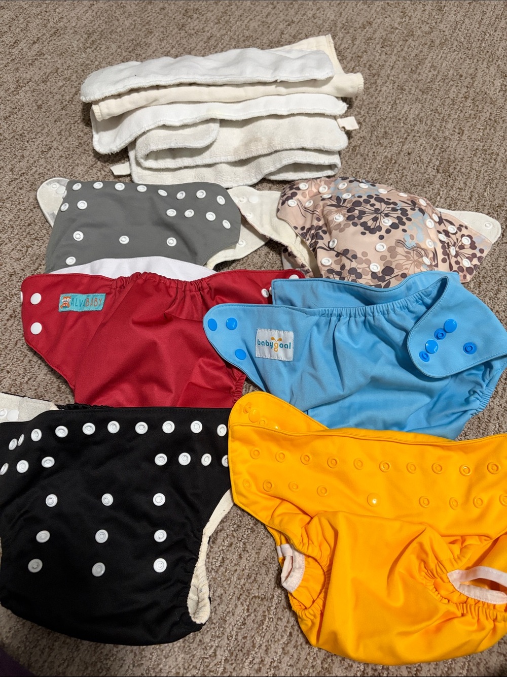 Reusable diapers with insert